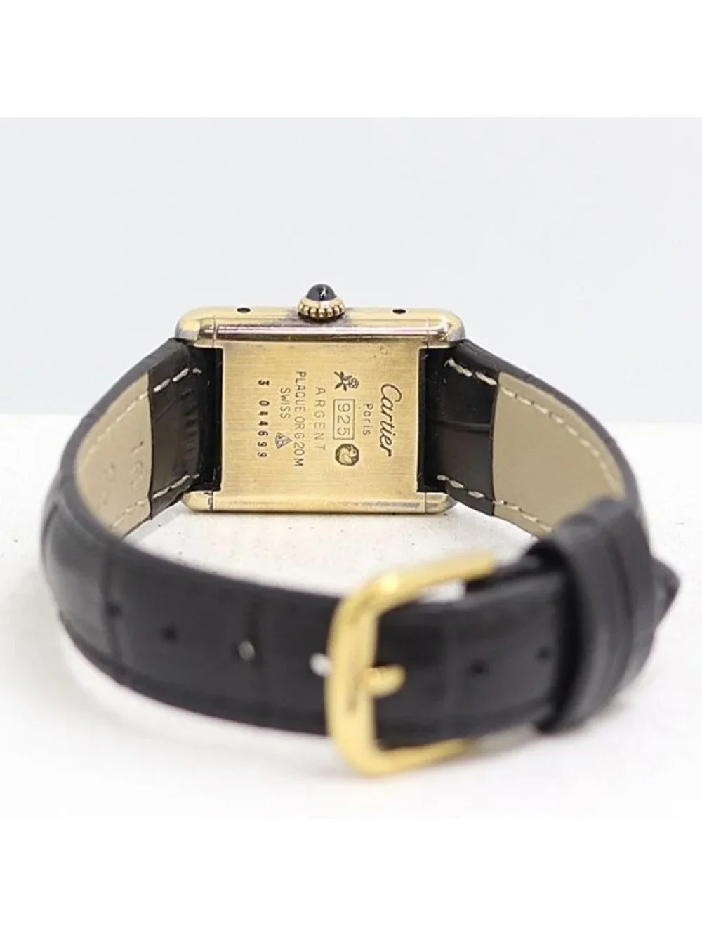Cartier Must Tank Vermeil Manual Wind Ivory Dial Watch